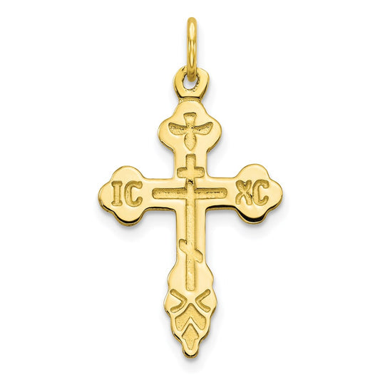 Million Charms 10K Yellow Gold Themed Relgious Cross Charm