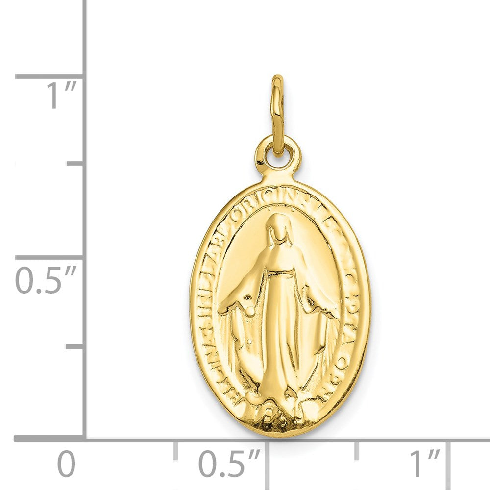 Million Charms 10K Yellow Gold Themed Religious Miraculous Medal