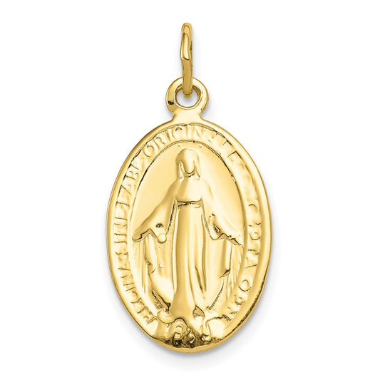 Million Charms 10K Yellow Gold Themed Religious Miraculous Medal