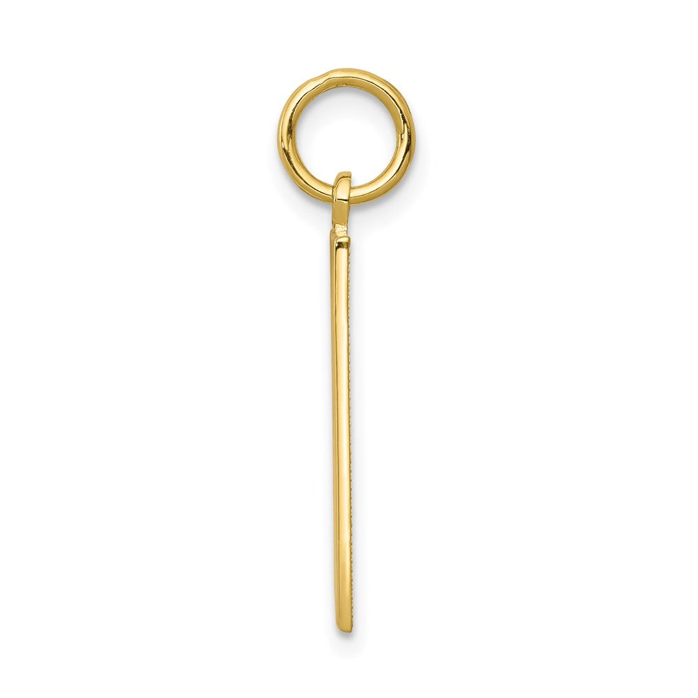 Million Charms 10K Yellow Gold Themed Solid Bingo Card Charm