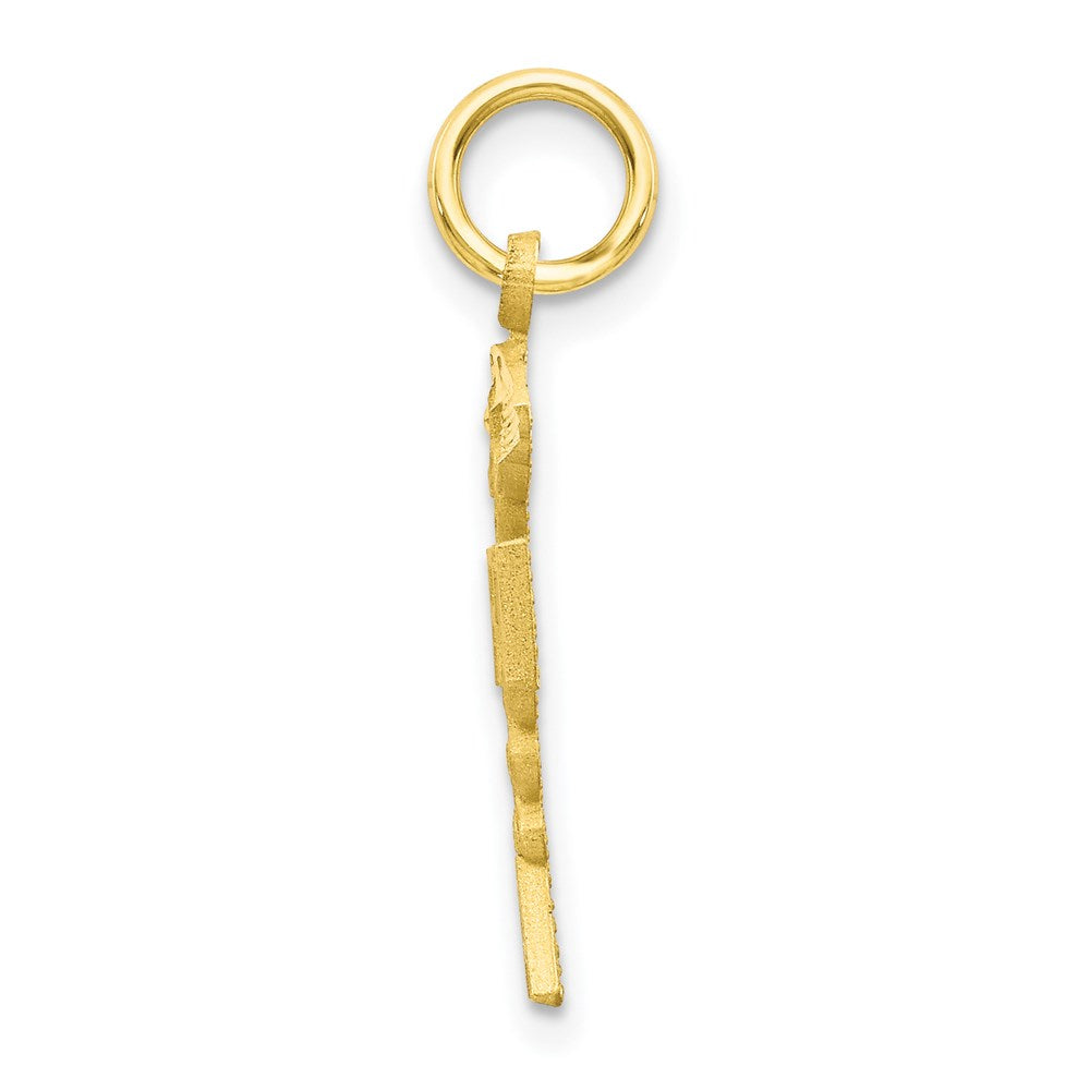 Million Charms 10K Yellow Gold Themed Solid Registered Nurse Charm