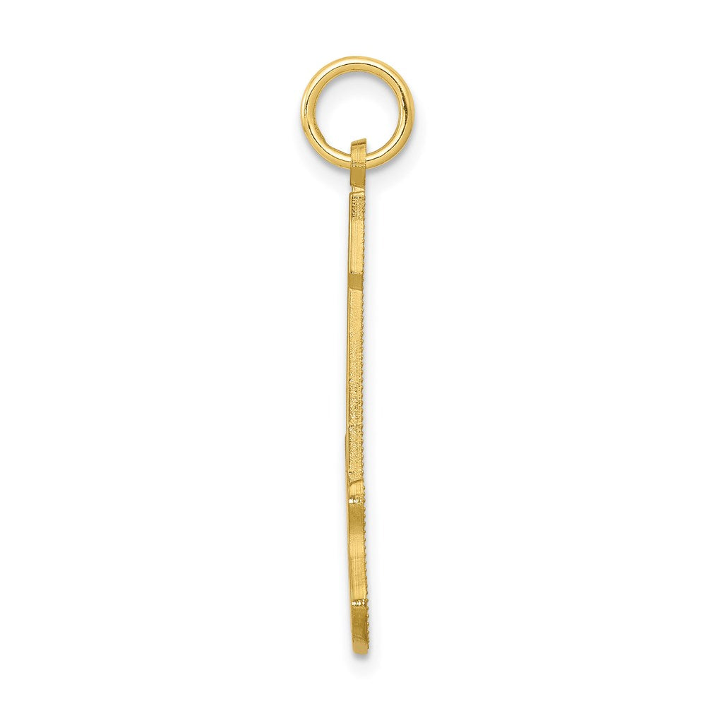 Million Charms 10K Yellow Gold Themed Guitar Music Instrament Charm