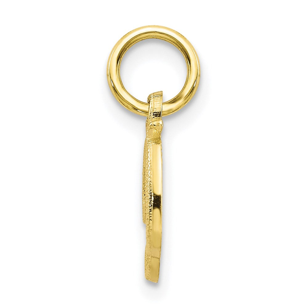 Million Charms 10K Yellow Gold Themed Alphabet Letter Initial D Charm