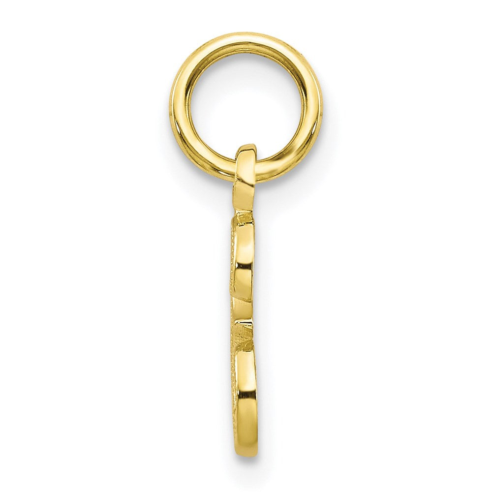 Million Charms 10K Yellow Gold Themed Alphabet Letter Initial E Charm
