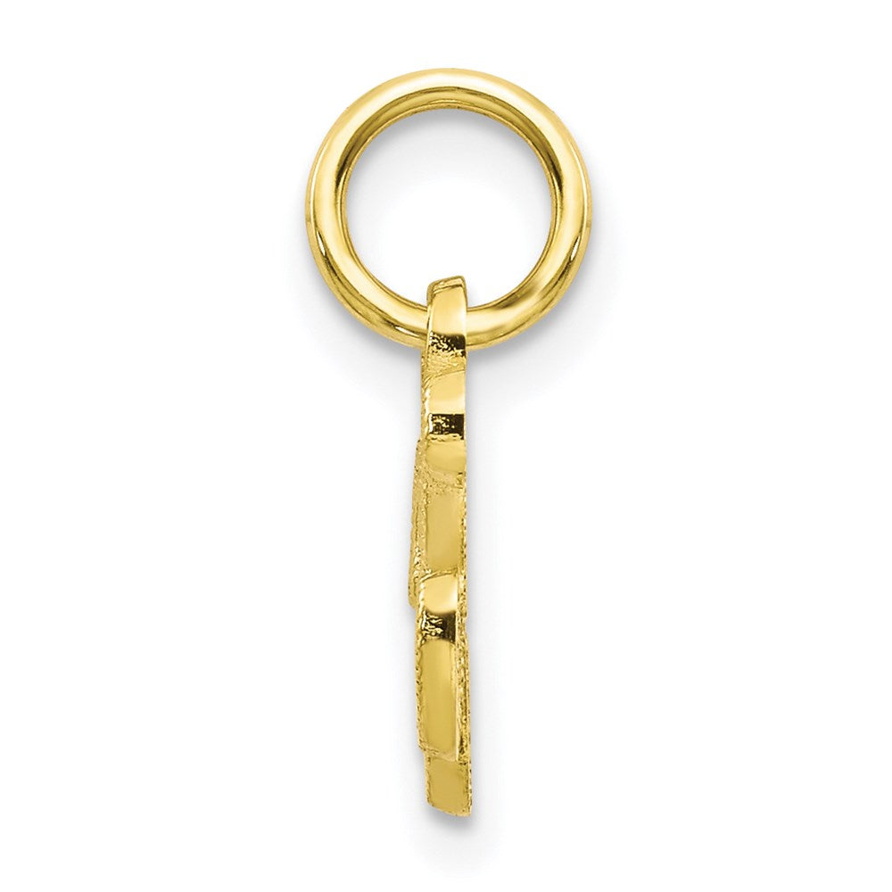 Million Charms 10K Yellow Gold Themed Alphabet Letter Initial K Charm