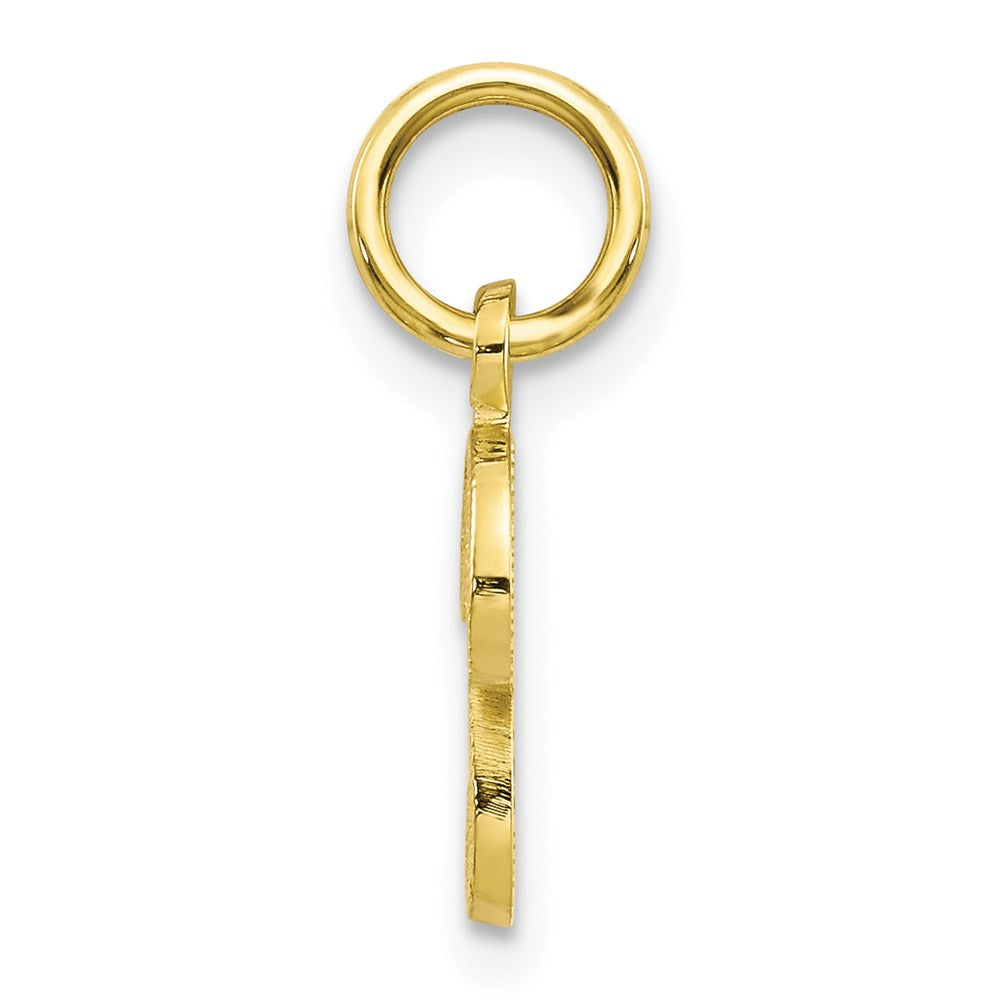 Million Charms 10K Yellow Gold Themed Alphabet Letter Initial P Charm