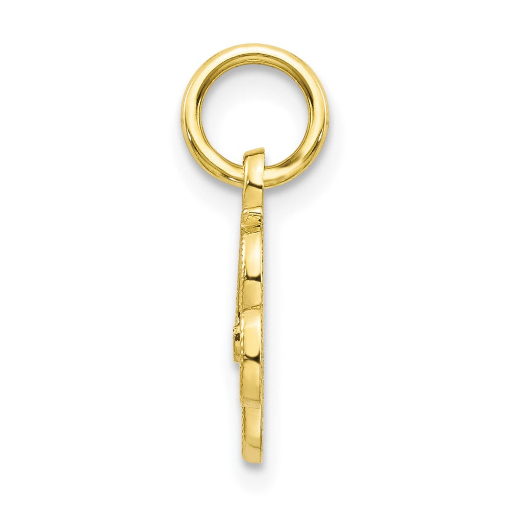 Million Charms 10K Yellow Gold Themed Alphabet Letter Initial R Charm
