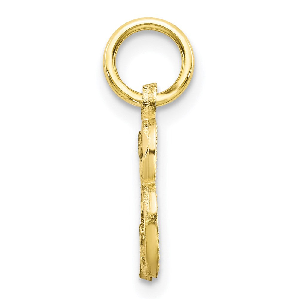 Million Charms 10K Yellow Gold Themed Alphabet Letter Initial B Charm
