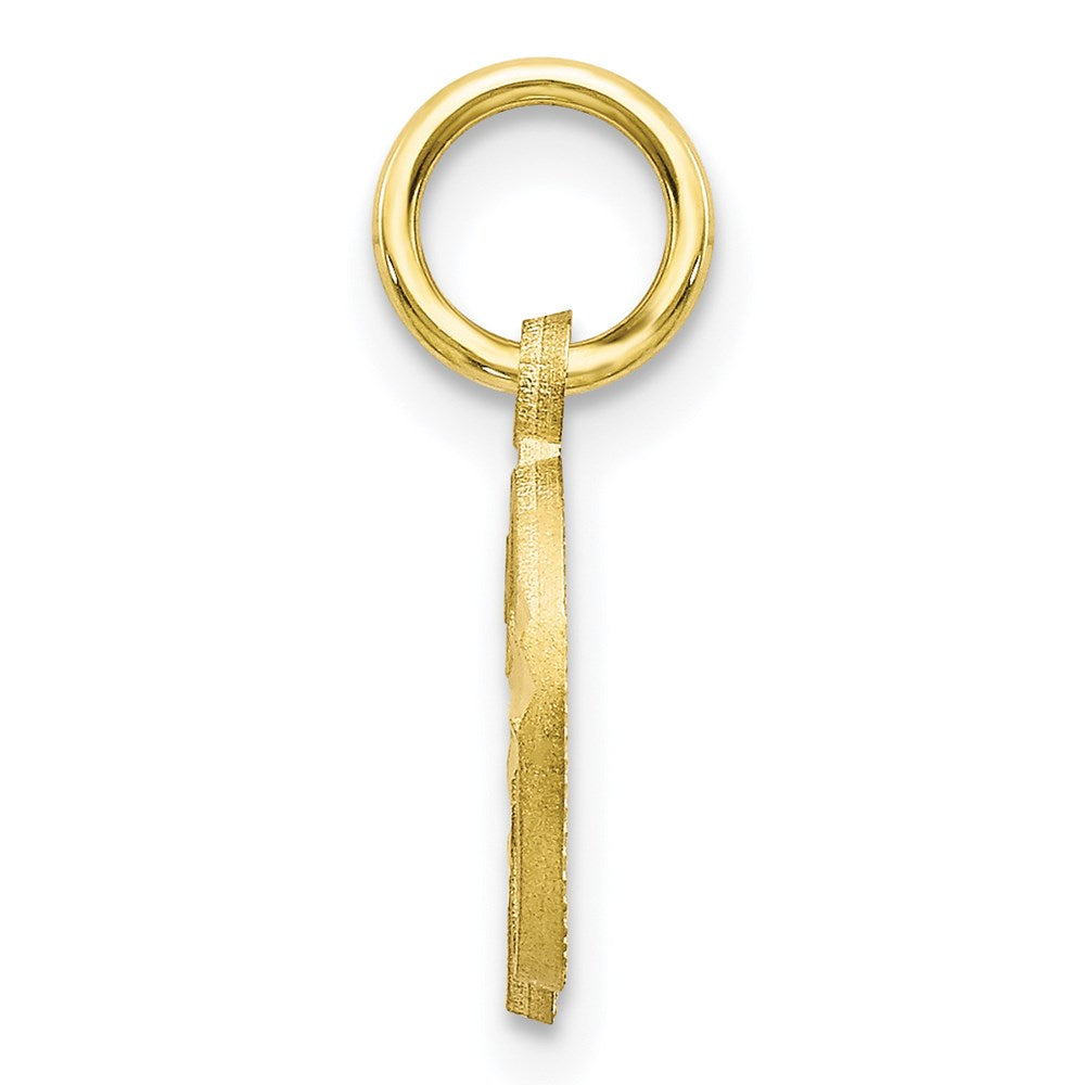 Million Charms 10K Yellow Gold Themed Alphabet Letter Initial D Charm