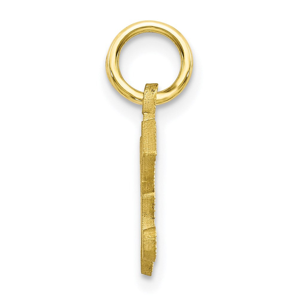 Million Charms 10K Yellow Gold Themed Alphabet Letter Initial K Charm