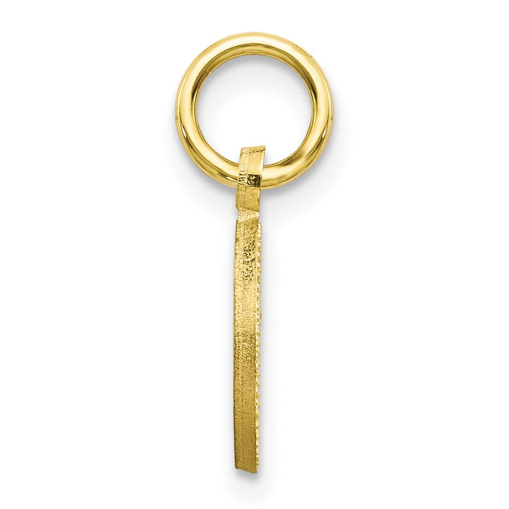 Million Charms 10K Yellow Gold Themed Alphabet Letter Initial O Charm