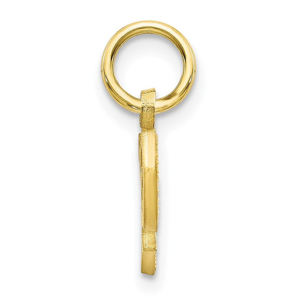 Million Charms 10K Yellow Gold Themed Alphabet Letter Initial P Charm