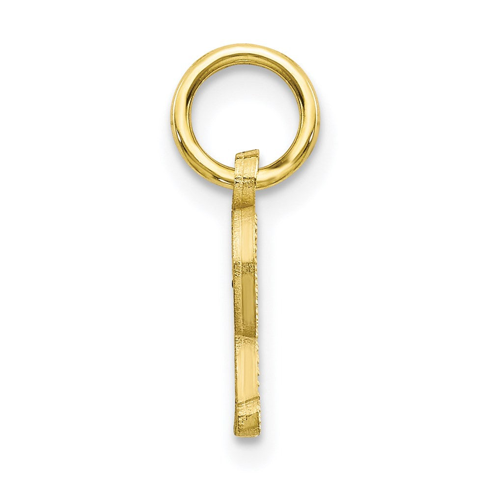 Million Charms 10K Yellow Gold Themed Alphabet Letter Initial R Charm