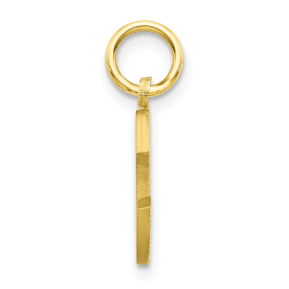 Million Charms 10K Yellow Gold Themed Alphabet Letter Initial C Charm
