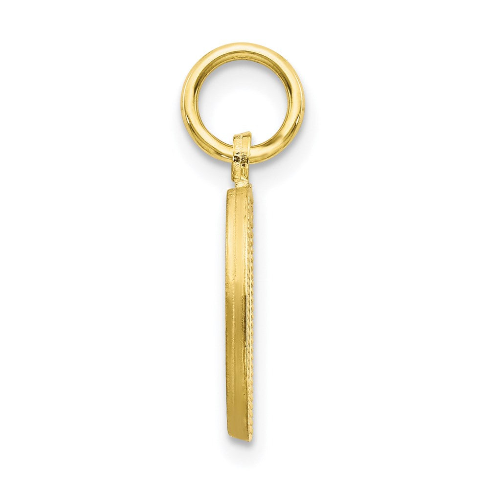 Million Charms 10K Yellow Gold Themed Alphabet Letter Initial D Charm