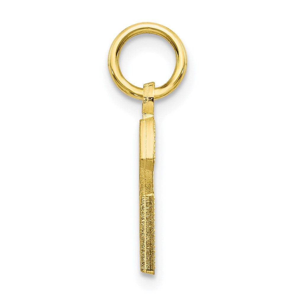 Million Charms 10K Yellow Gold Themed Alphabet Letter Initial G Charm