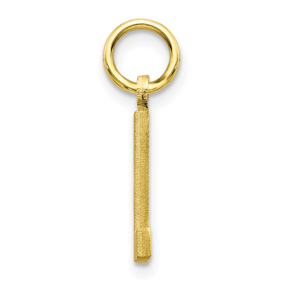 Million Charms 10K Yellow Gold Themed Alphabet Letter Initial L Charm