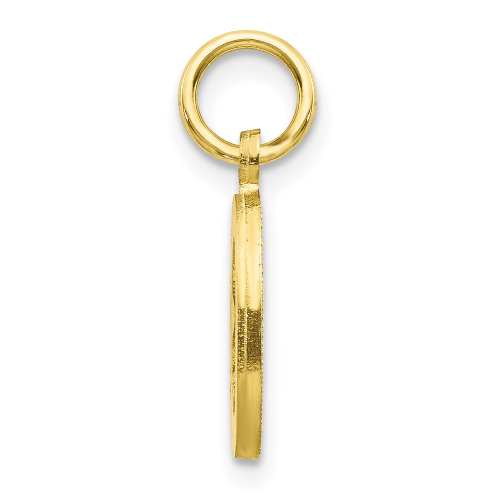Million Charms 10K Yellow Gold Themed Alphabet Letter Initial O Charm