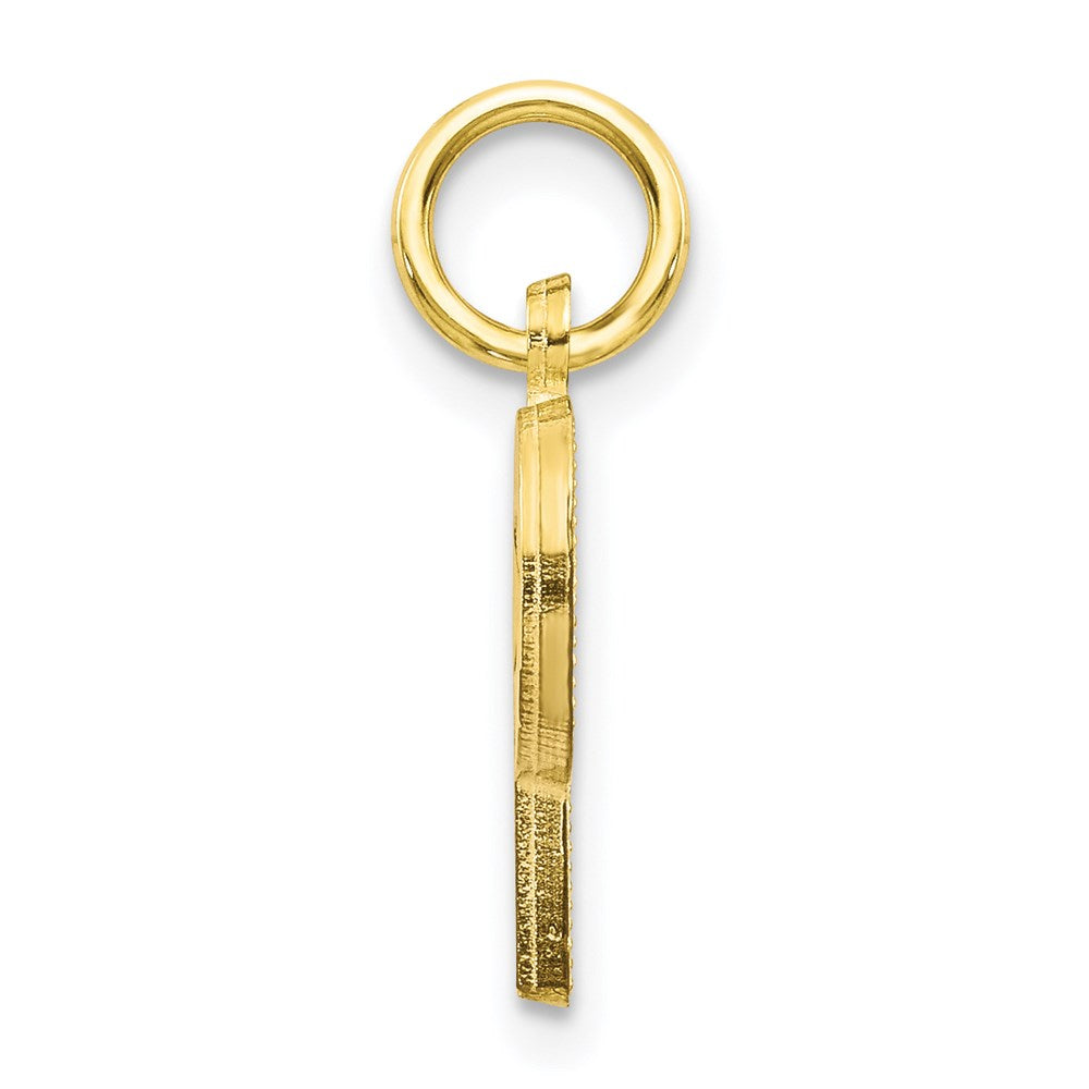 Million Charms 10K Yellow Gold Themed Alphabet Letter Initial P Charm