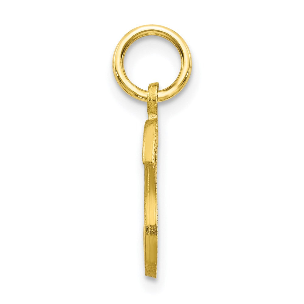 Million Charms 10K Yellow Gold Themed Alphabet Letter Initial S Charm