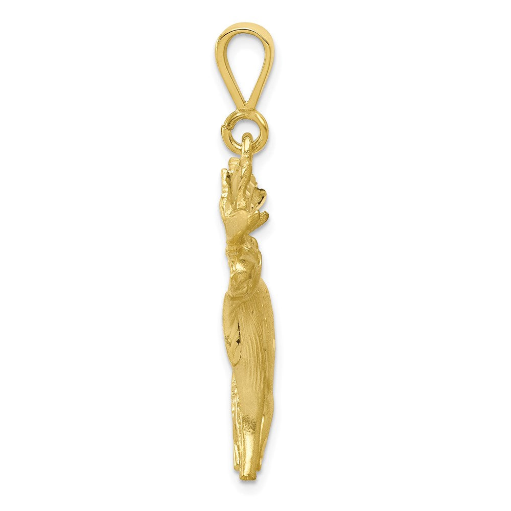 Million Charms 10K Yellow Gold Themed Moose Charm