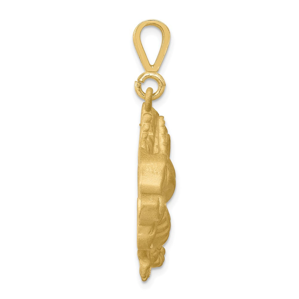 Million Charms 10K Yellow Gold Themed Dragon Pendant