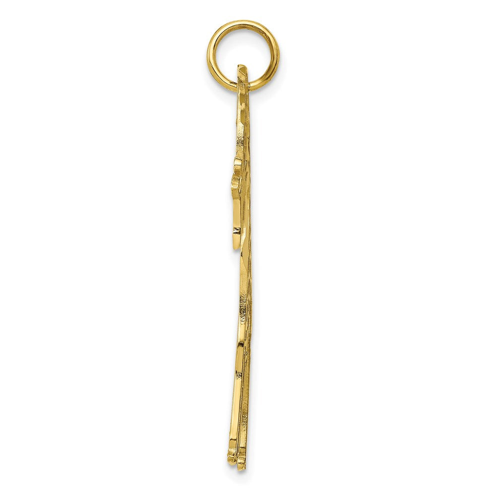 Million Charms 10K Yellow Gold Themed Giraffe Charm