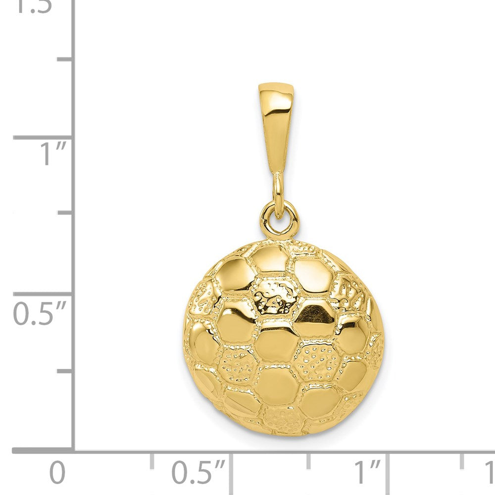 Million Charms 10K Yellow Gold Themed Sports Soccer Ball Charm