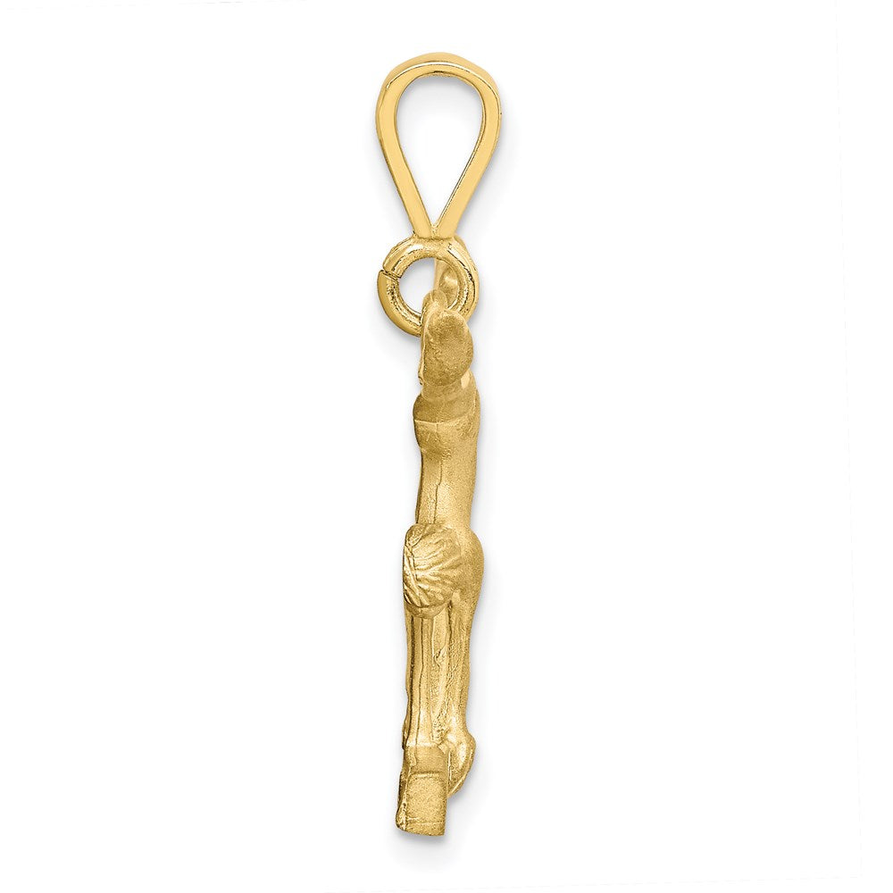 Million Charms 10K Yellow Gold Themed Solid Gymnast Charm