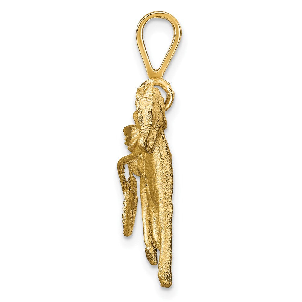 Million Charms 10K Yellow Gold Themed Horse Racing Charm