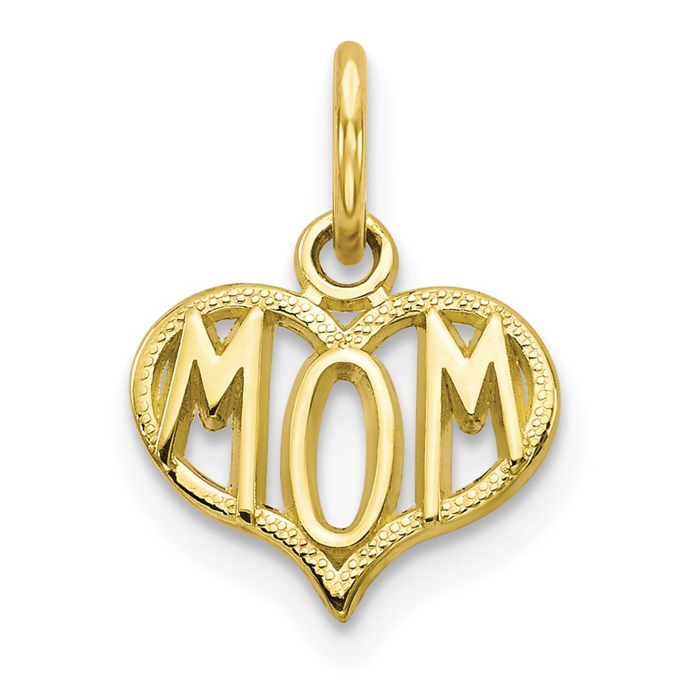 Million Charms 10K Yellow Gold Themed Mom Charm