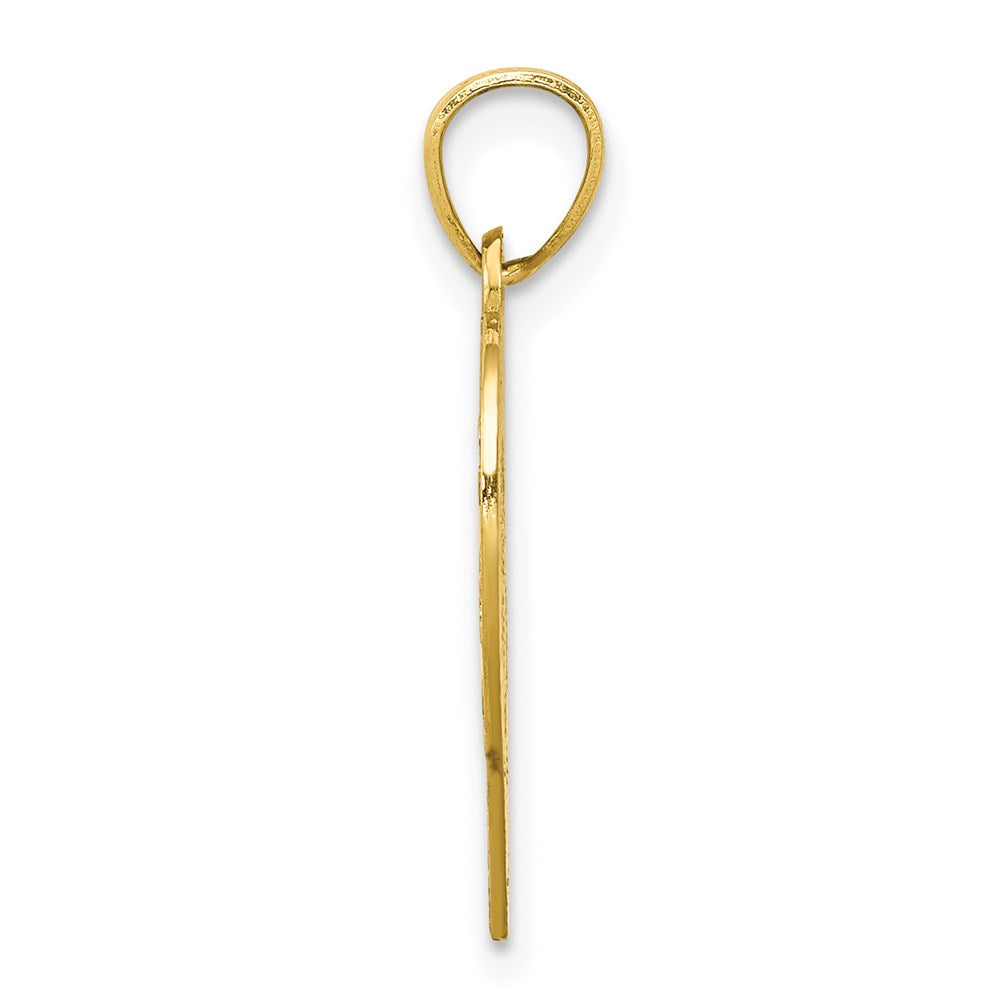 Million Charms 10K Yellow Gold Themed I Love You Heart Charm