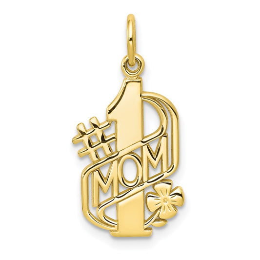 Million Charms 10K Yellow Gold Themed Mom Charm
