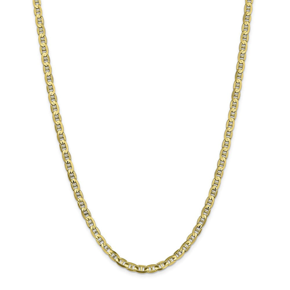 Million Charms 10k Yellow Gold, Necklace Chain, 4.5mm Concave Anchor Chain, Chain Length: 22 inches