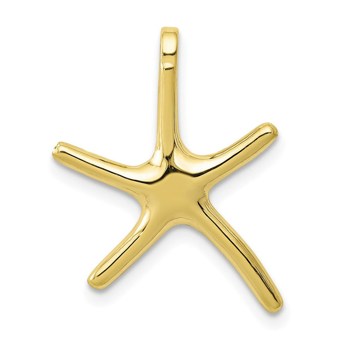 Million Charms 10K Yellow Gold Themed Dancing Nautical Starfish Charm