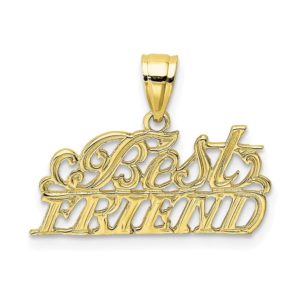 Million Charms 10K Yellow Gold Themed Best Friend Pendant