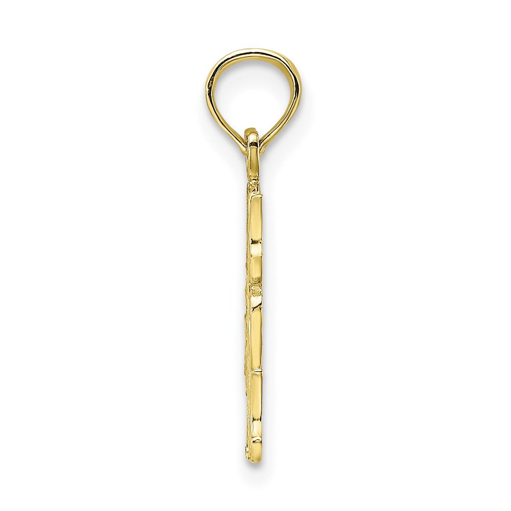 Million Charms 10K Yellow Gold Themed #1 Mom Pendant