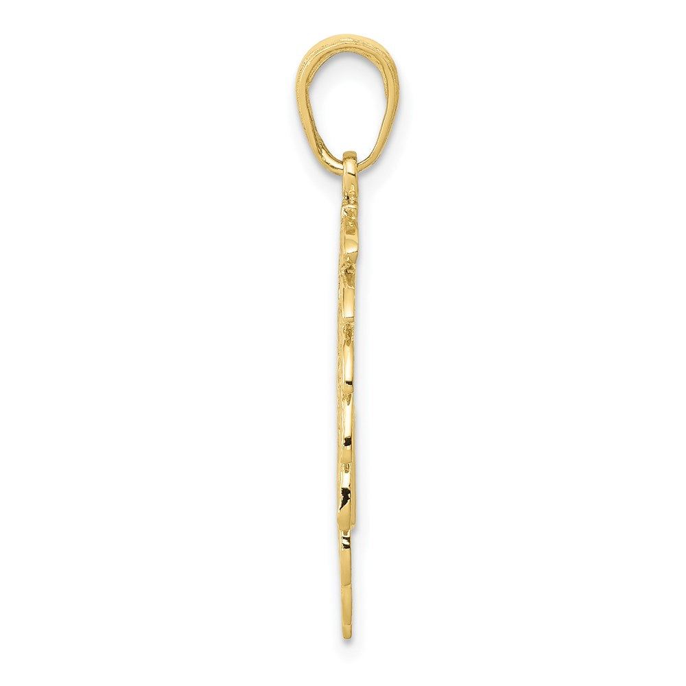 Million Charms 10K Yellow Gold Themed Headdress Profile Pendant