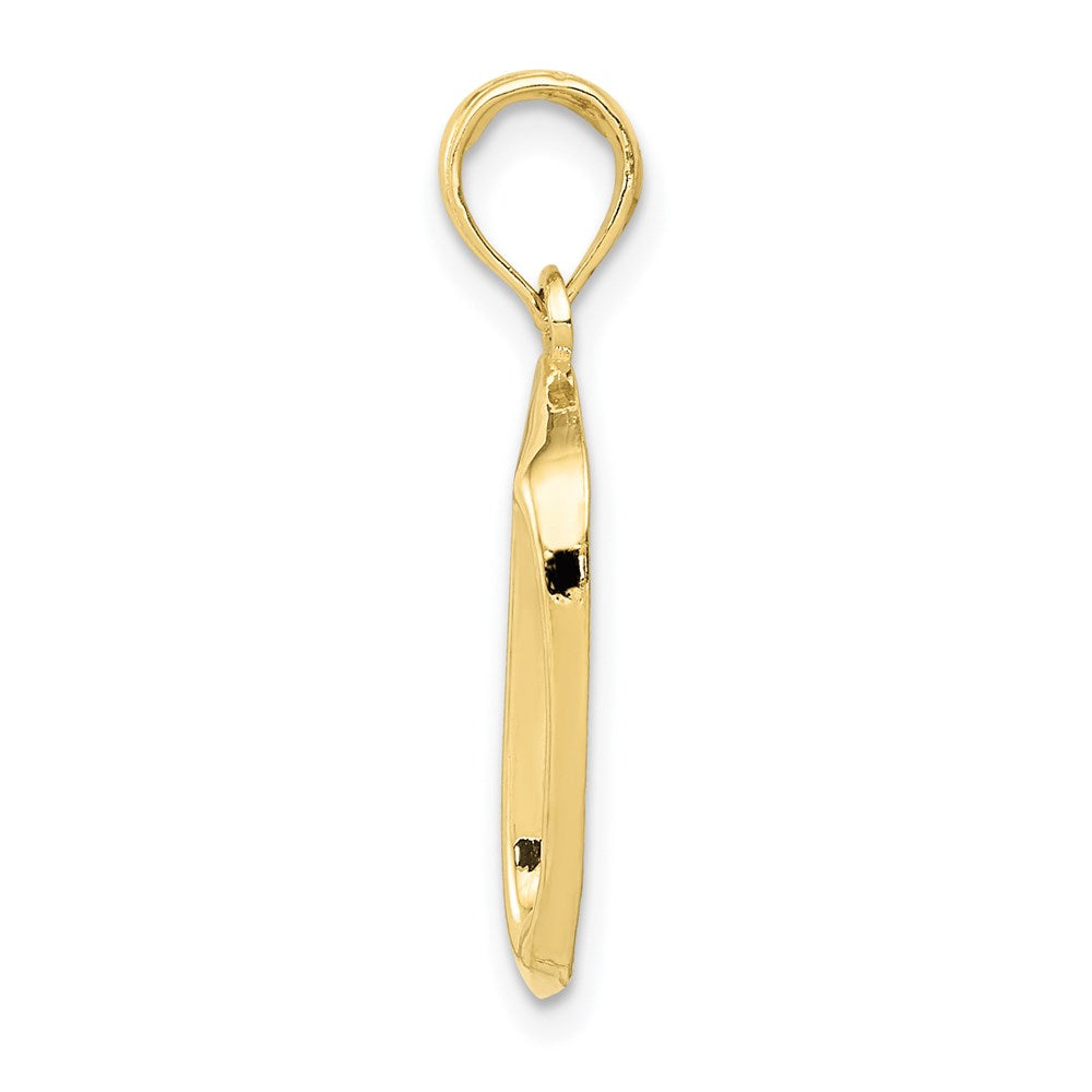 Million Charms 10K Yellow Gold Themed Dog Bowl Pendant