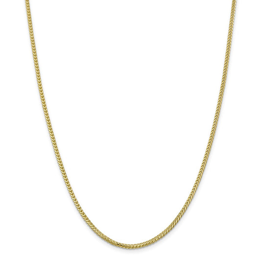 Million Charms 10k Yellow Gold, Necklace Chain, 2.0mm Franco Chain, Chain Length: 30 inches