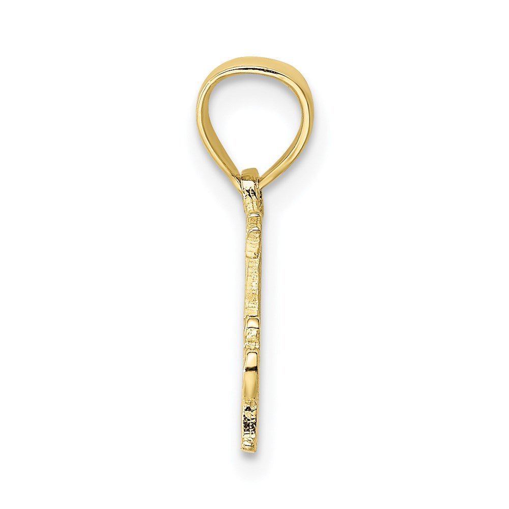 Million Charms 10K Yellow Gold Themed Best Father Pendant