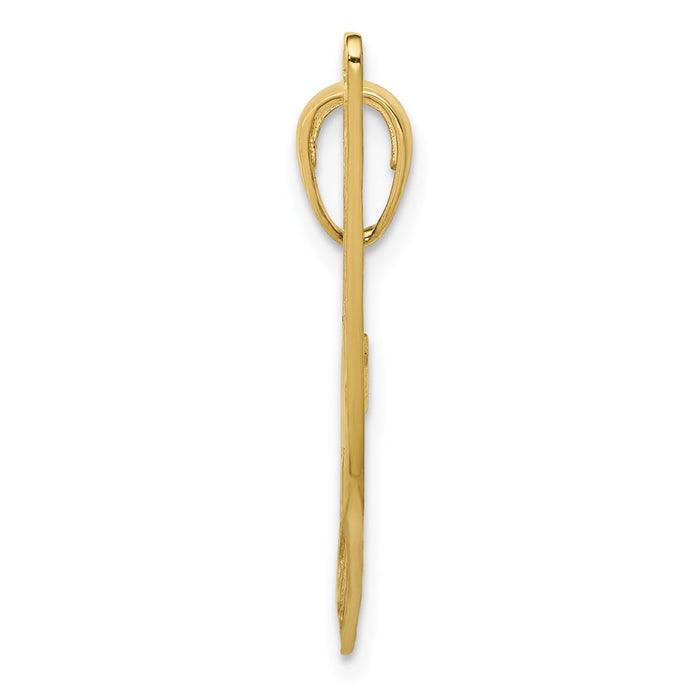 Million Charms 10K Yellow Gold Themed Air Boat Pendant