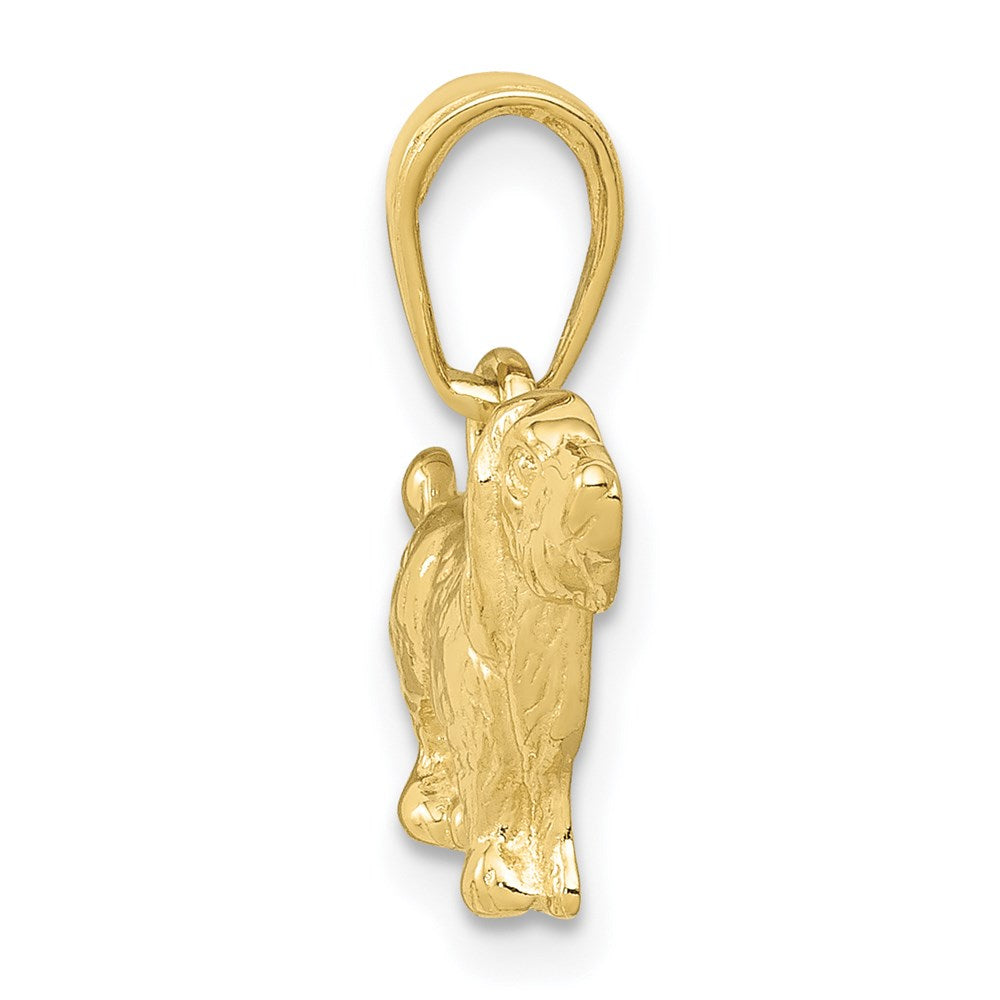 Million Charms 10K Yellow Gold Themed Cocker Spaniel Dog Pendant