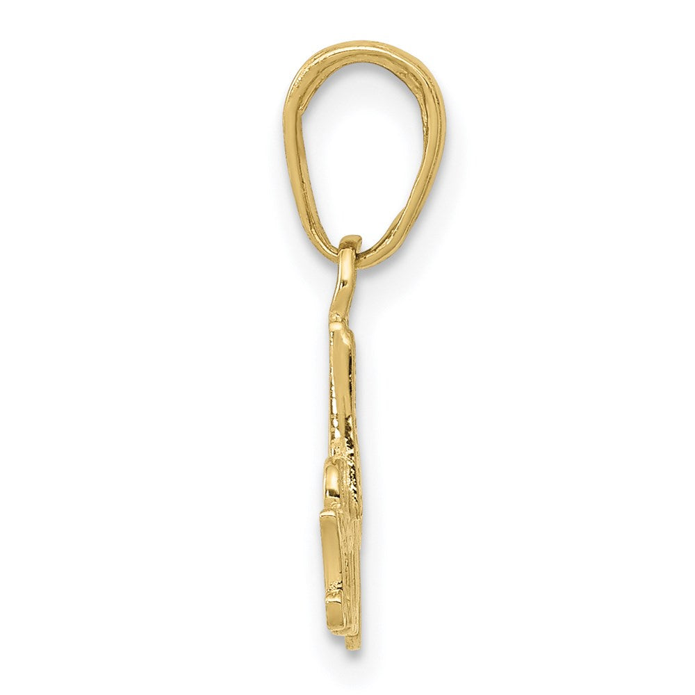 Million Charms 10K Yellow Gold Themed #1 Mom Charm