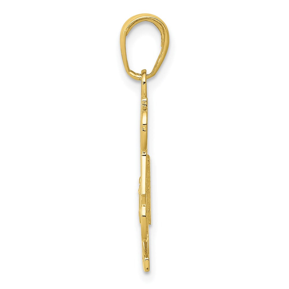 Million Charms 10K Yellow Gold Themed #1 Dad Charm