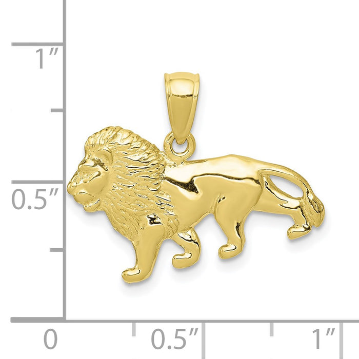 Million Charms 10K Yellow Gold Themed Lion Charm