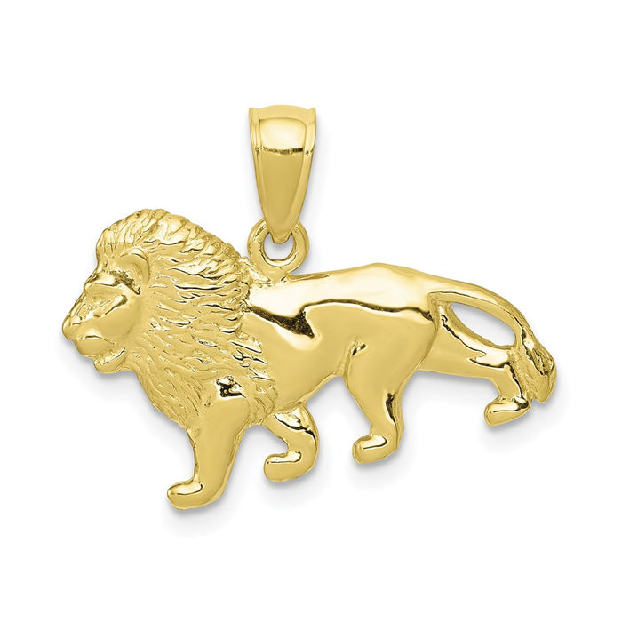 Million Charms 10K Yellow Gold Themed Lion Charm