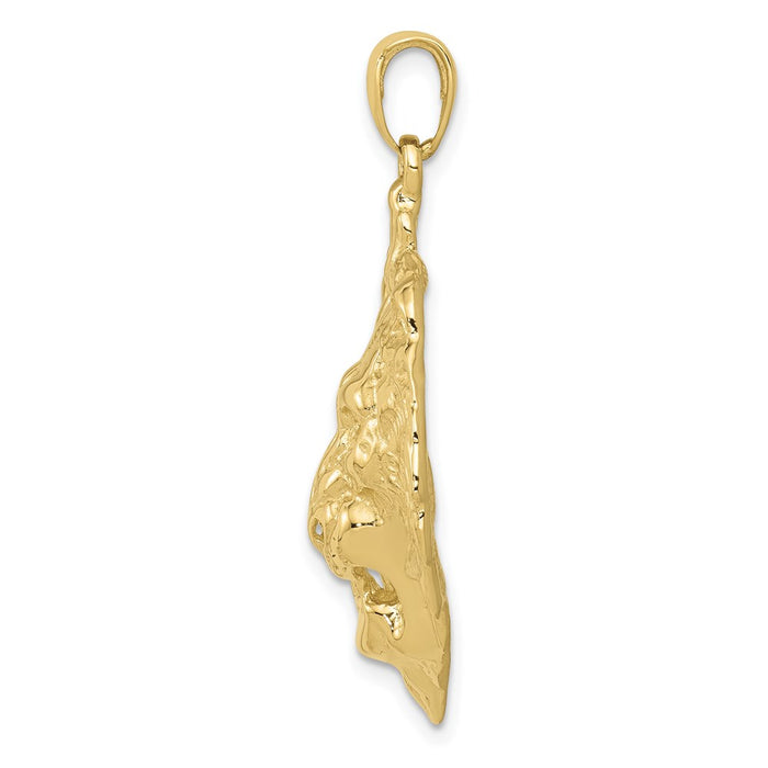 Million Charms 10K Yellow Gold Themed Lion Charm