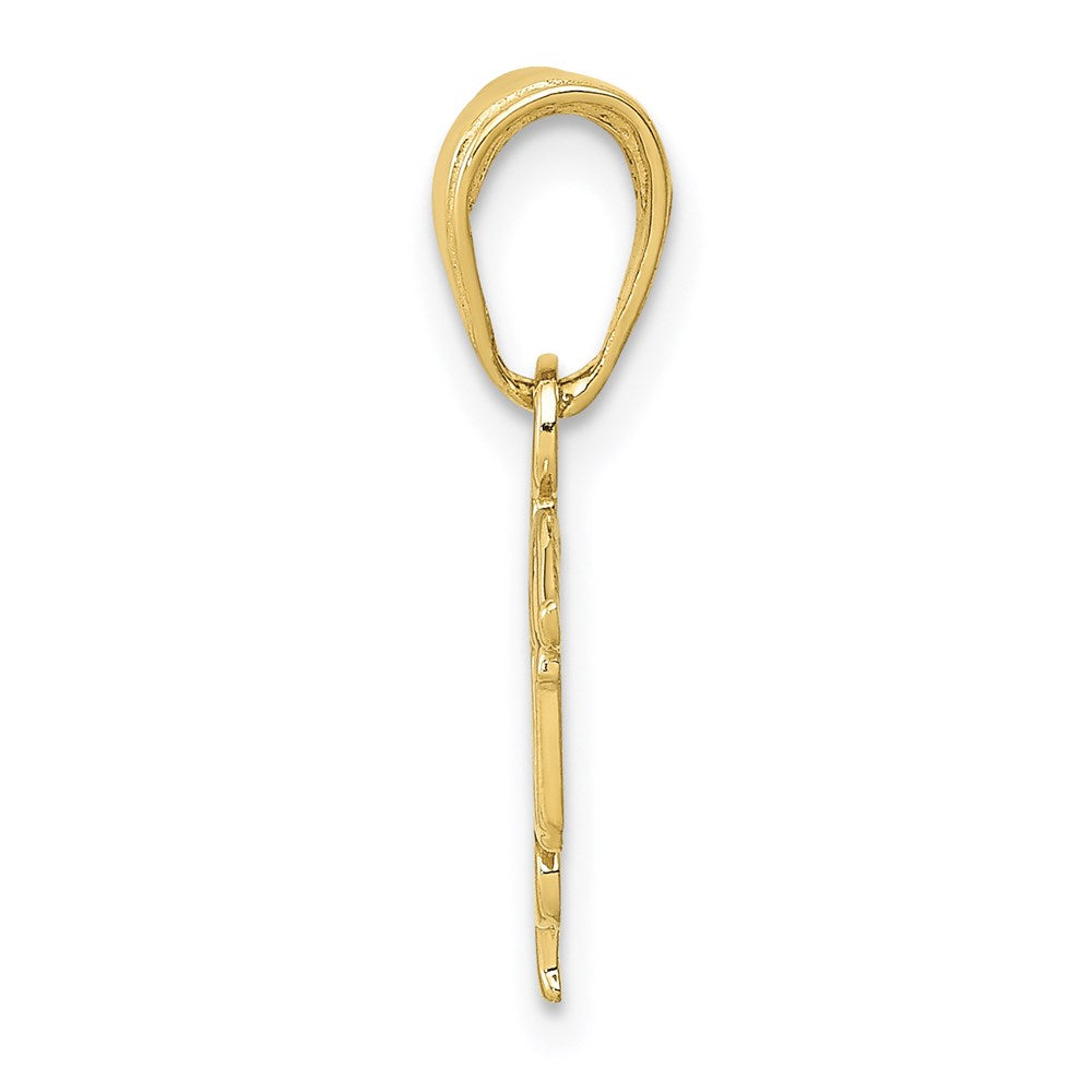 Million Charms 10K Yellow Gold Themed Lpn Symbol Pendant