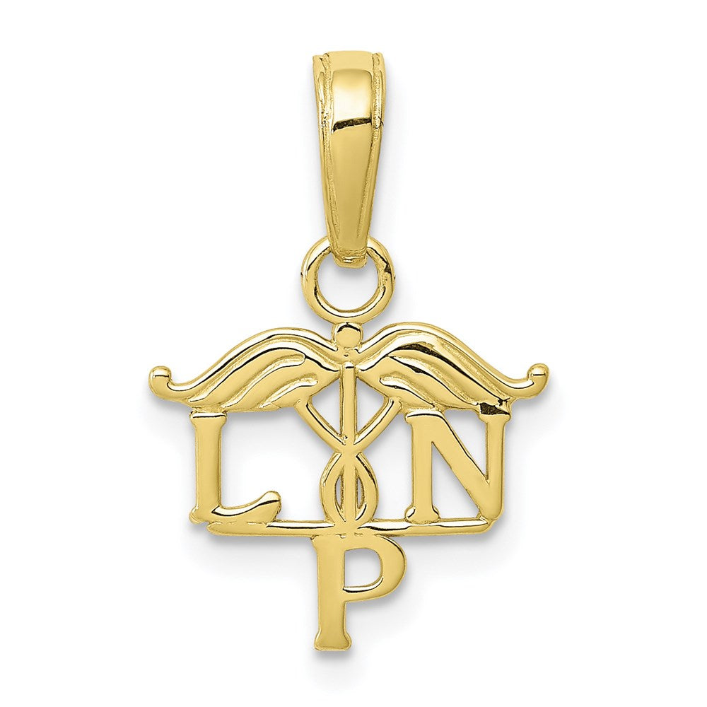 Million Charms 10K Yellow Gold Themed Lpn Symbol Pendant